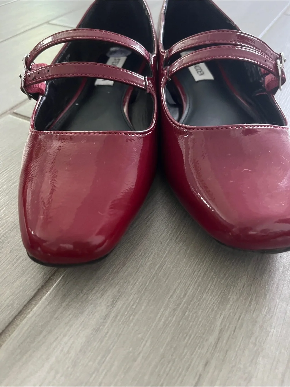 Steve Madden glossy red